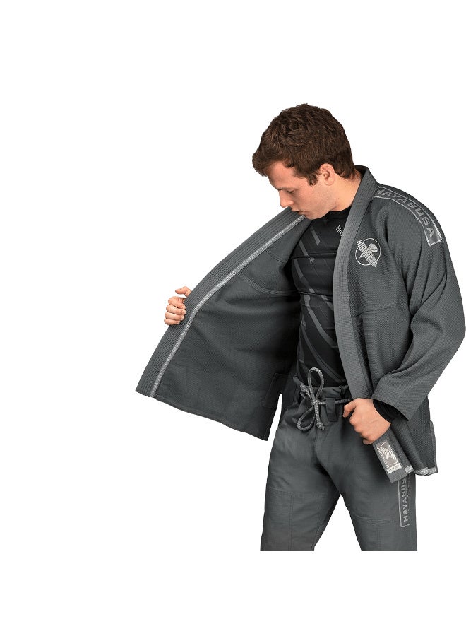 HAYABUSA LIGHTWEIGHT JIU JITSU GI GREY - Image 3