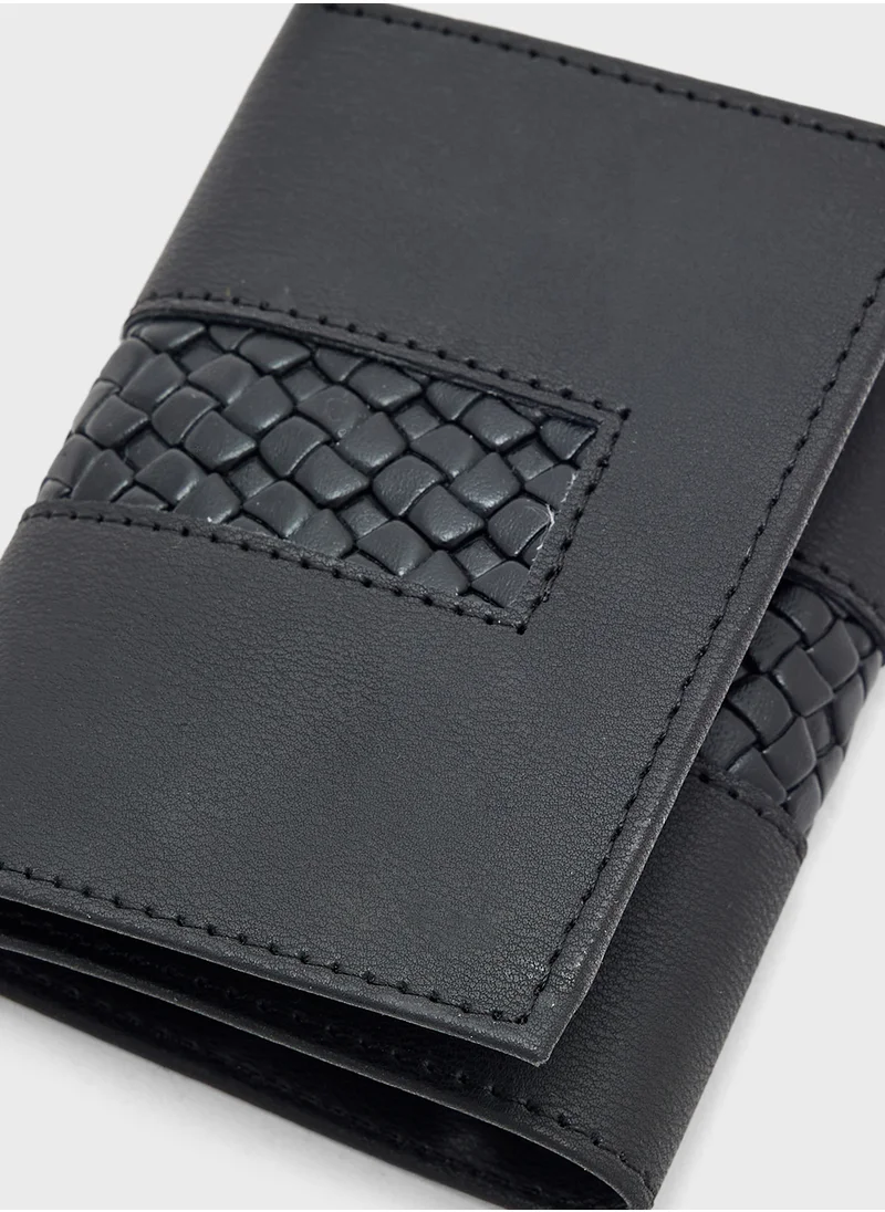 Robert Wood Leatherette Tri-Fold Wallet