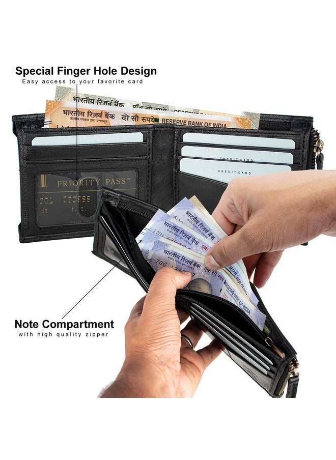 Rigohill RIGOHILL Cuba Black Leather Wallet for Men | RFID Blocking Mens Wallet | Wallets Men Leather  - Image 2