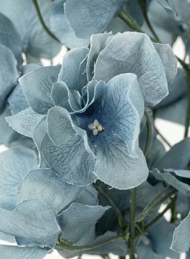 Noon East Wild Hydrangea Flower Bunch Blue 31cm | Ideal for Living Room Decor, Hotel, Party Decoration, Wedding and DIY Décor - Image 2