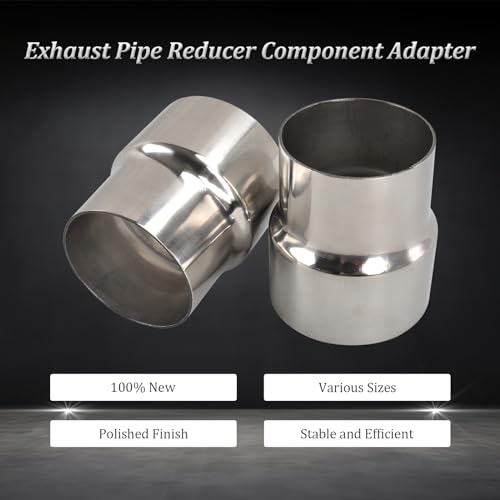 SSN Exhaust Pipe Reducer Component Adapter 3 Inch ID to 3.5 Inch ID Polished 304 Stainless Steel Universal ID 3" to ID 3.5" Exhaust Pipe Reducer Adapter 4 Inch Length-Pair 2 Pcs - Image 5