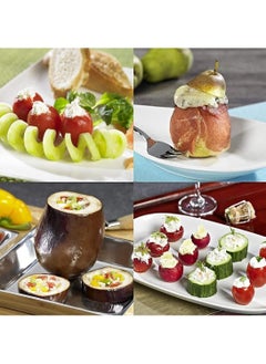 Excefore Fruit Corer,  Vegetable Digging Rotating Drill Stainless Steel Fruit Corer Apple Corer Set Core Remover Tool for Apple/Pear/Cherry for Children Food...  - Image 4