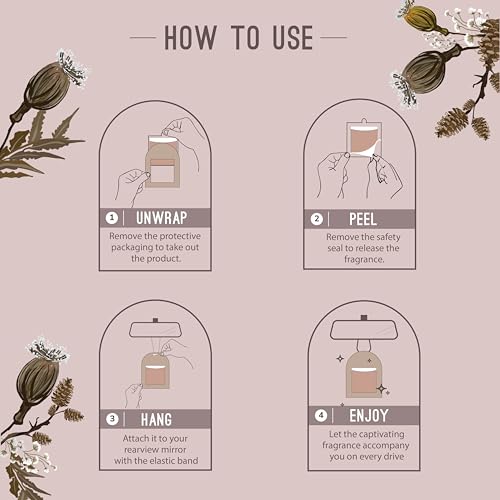 Aromahpure Gel Wink Hanging Car Perfume | Long-Lasting Gel Based Car Air Freshener | Car Accessories | Last Up to 30 Days (Pack 3, Musk) - Image 4