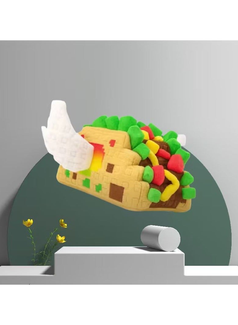 Taco Lucky Block Plush 26cm Plush Toy Game Merchandise Collectible Figurine Gift