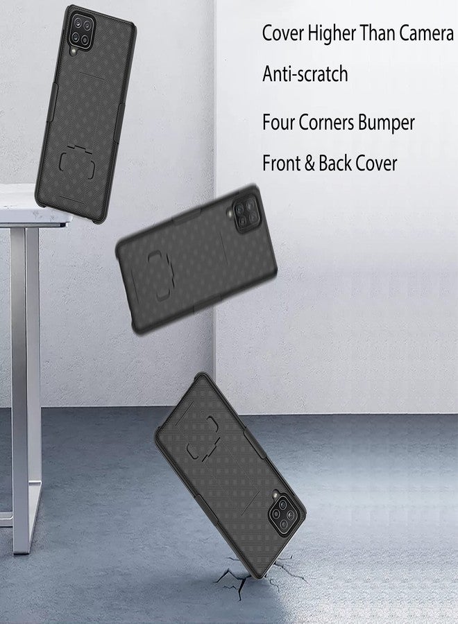 Ailiber Compatible with Galaxy A42 5G Case, Samsung M42 5G Case Holster with Screen Protector, Swivel Belt Clip Holster Kickstand Holder, Slim Rugged Protective Cover for Samsung Galaxy A42 5G-Black - Image 5