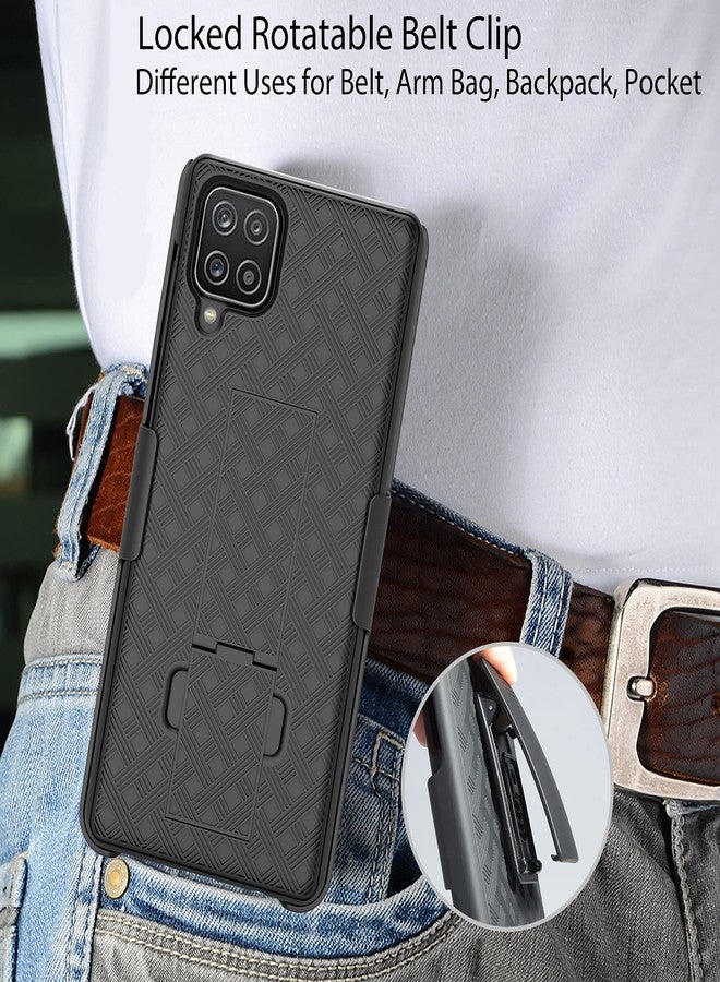 Ailiber Compatible with Galaxy A42 5G Case, Samsung M42 5G Case Holster with Screen Protector, Swivel Belt Clip Holster Kickstand Holder, Slim Rugged Protective Cover for Samsung Galaxy A42 5G-Black - Image 4