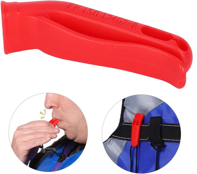 woobles Dual Frequency Whistle, Whistle Long Distance High Pitch Small Size and Lightweight Bright Colour with 8 Pcs for Life Vest Outdoor Survival, Life Saving- - Image 4