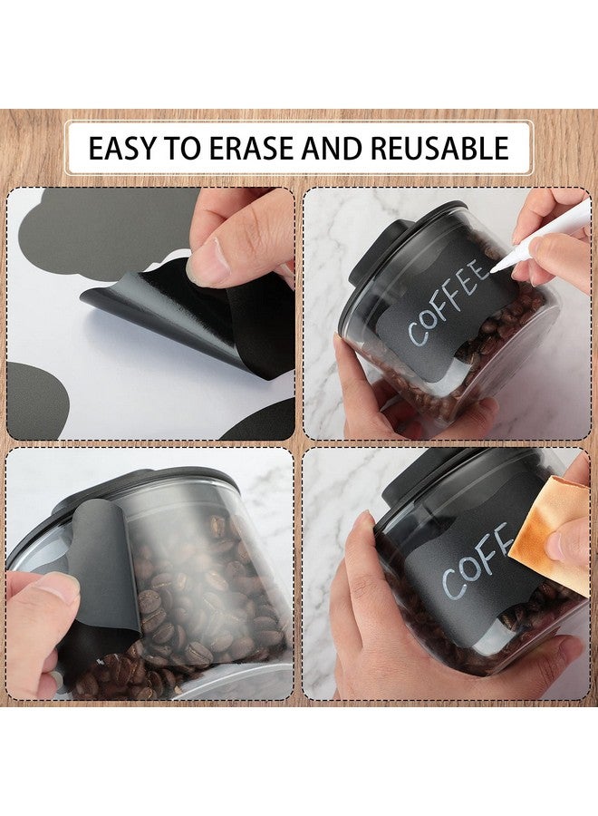 Chinco 25 Pieces Basket Labels Clip Removable Bin Labels Includes 18 Kitchen Bin Label Holder Pvc Clip Basket Tags With 2 Chalk Markers And 5 Sheets Chalkboard Labels For Organization - Image 4