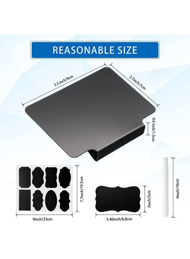 Chinco 25 Pieces Basket Labels Clip Removable Bin Labels Includes 18 Kitchen Bin Label Holder Pvc Clip Basket Tags With 2 Chalk Markers And 5 Sheets Chalkboard Labels For Organization - Image 2