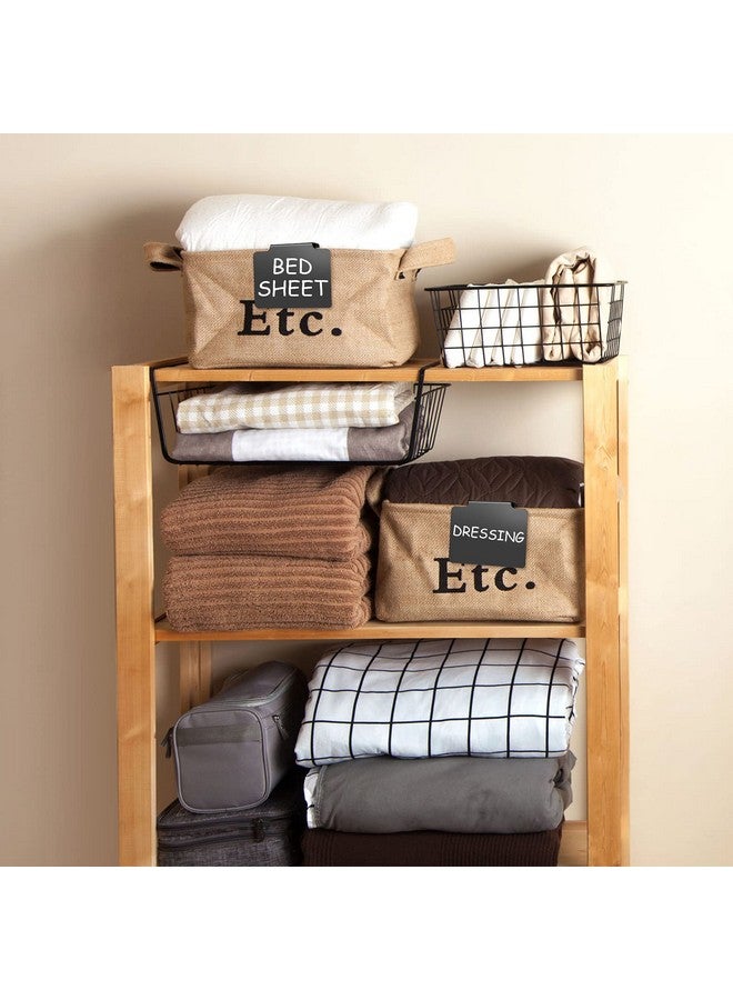 Chinco 25 Pieces Basket Labels Clip Removable Bin Labels Includes 18 Kitchen Bin Label Holder Pvc Clip Basket Tags With 2 Chalk Markers And 5 Sheets Chalkboard Labels For Organization - Image 5