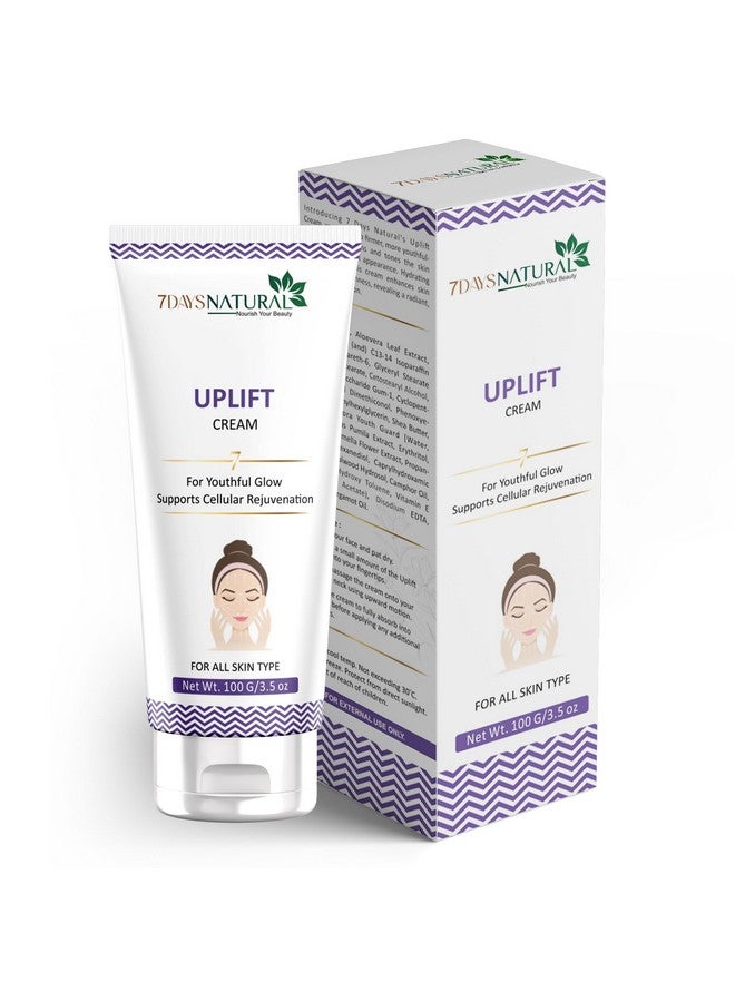 7 Days 7DAYSNATURAL Face Firming & Hydrating Cream for Men & Women | Helps Improve Skin Texture & Reduce Signs of Aging | Suitable for All Skin Types (100g) - Image 2