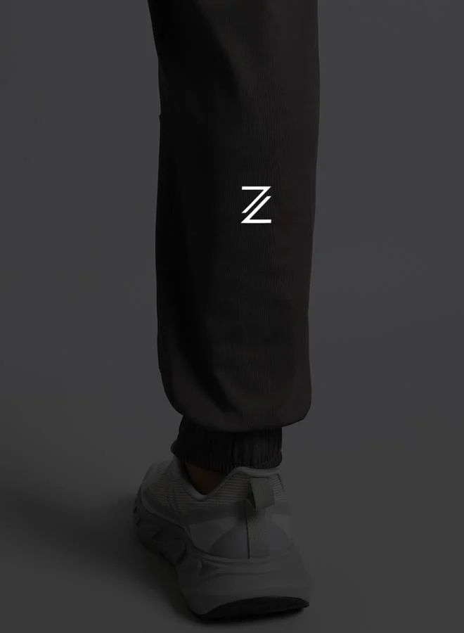 Cult Men Dark Grey Run Forward Joggers