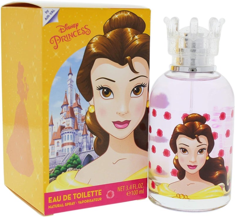 Disney Princess Belle Eau de Toilette Spray for Kids, 3.4 Ounce - Image 1