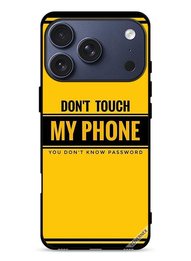 Covernex Apple iPhone 17 Pro Protective Case Cover Don't Touch My Phone You Don't Know Password - Image 1