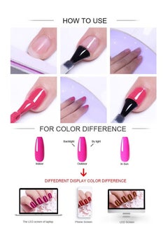 Nee Jolie 23Pcs Gel Nail Polish Set with 20 Colors Gel Nail and Base Gel Top Coat Matte Top Coat for Nail Art Salon for Women  - Image 4