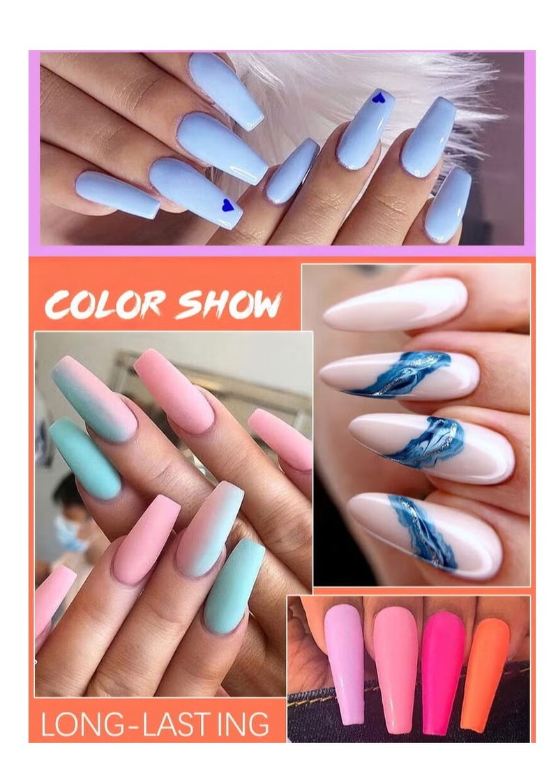 Nee Jolie 23Pcs Gel Nail Polish Set with 20 Colors Gel Nail and Base Gel Top Coat Matte Top Coat for Nail Art Salon for Women - Image 3