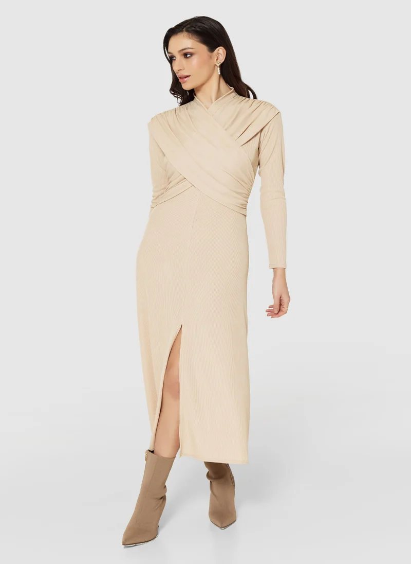 كلوزيت لندن Draped Side Slit Dress