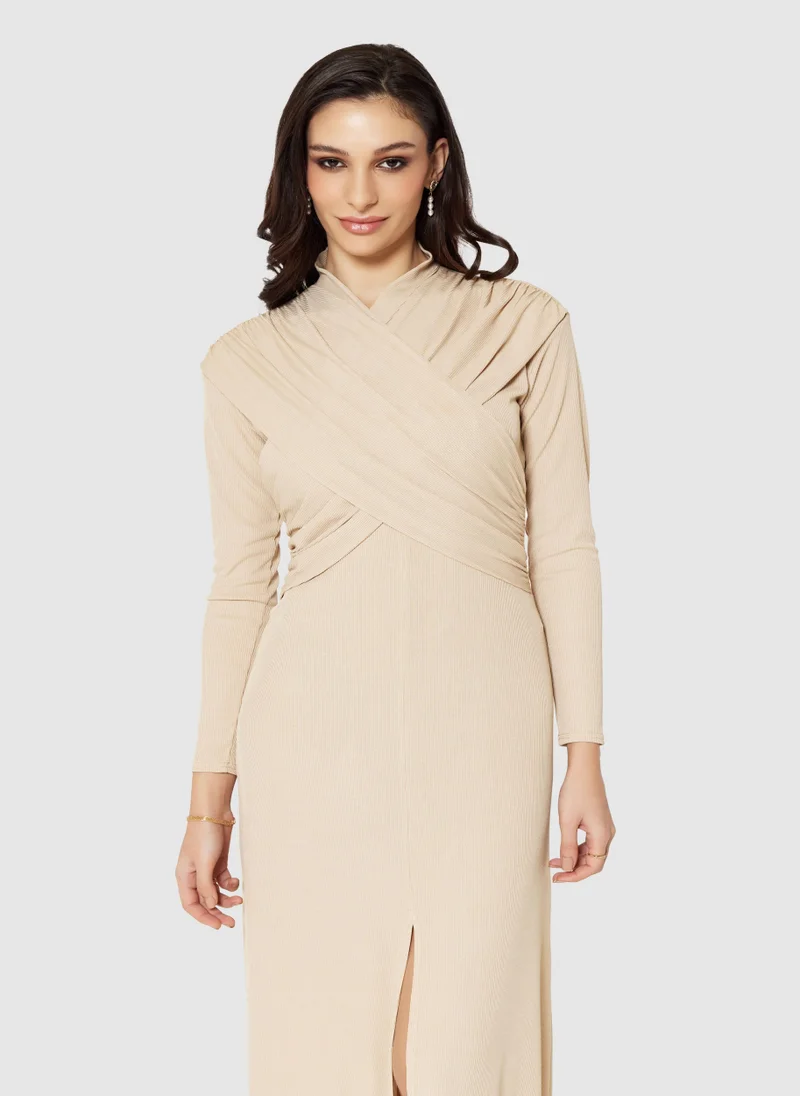 كلوزيت لندن Draped Side Slit Dress