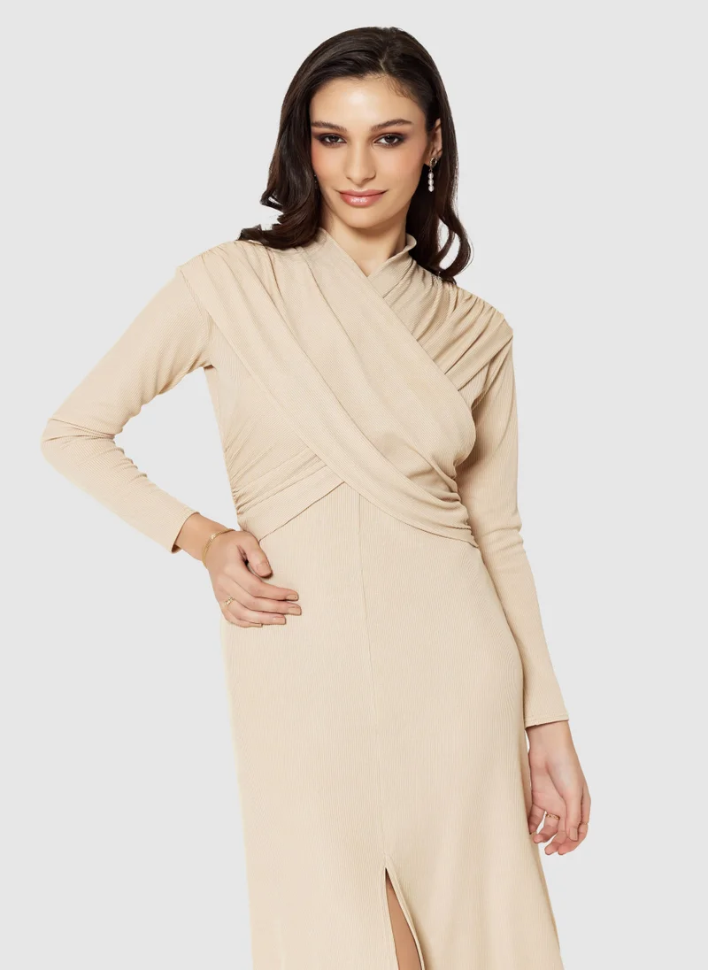 كلوزيت لندن Draped Side Slit Dress