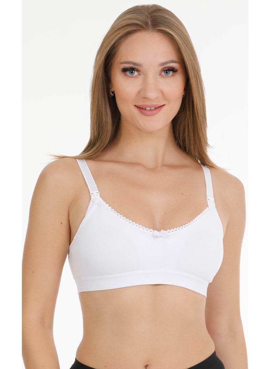 Par Lingerie Nursing Bra Lace Cupless White  - Image 3