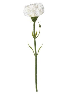 FEJKA Artificial flower, carnation/white 30cm  - Image 1