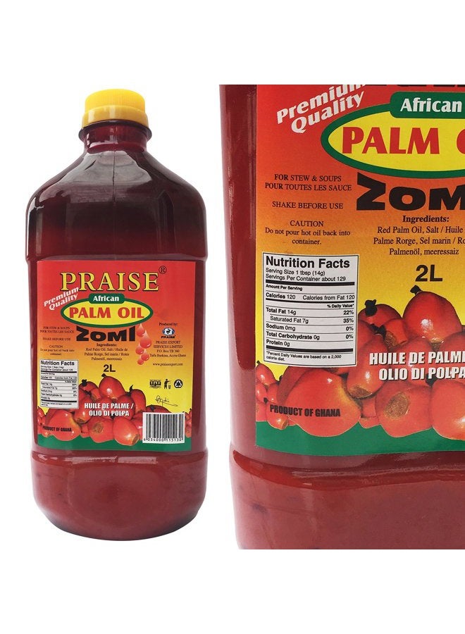 Praise Red Palm Oil, 2-Liters - Zomi - Image 2