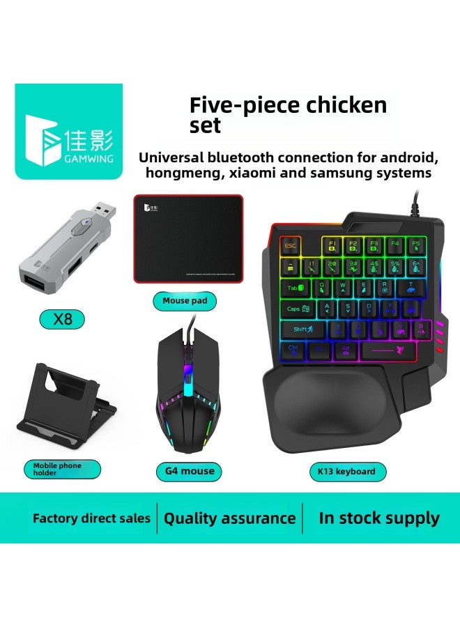 Gamwing Mix Se Mix Elite Pro Keyboard Mouse Converter For Pubg King Glory Digital Computer Game Controller-Product Color:Mix X8 Set