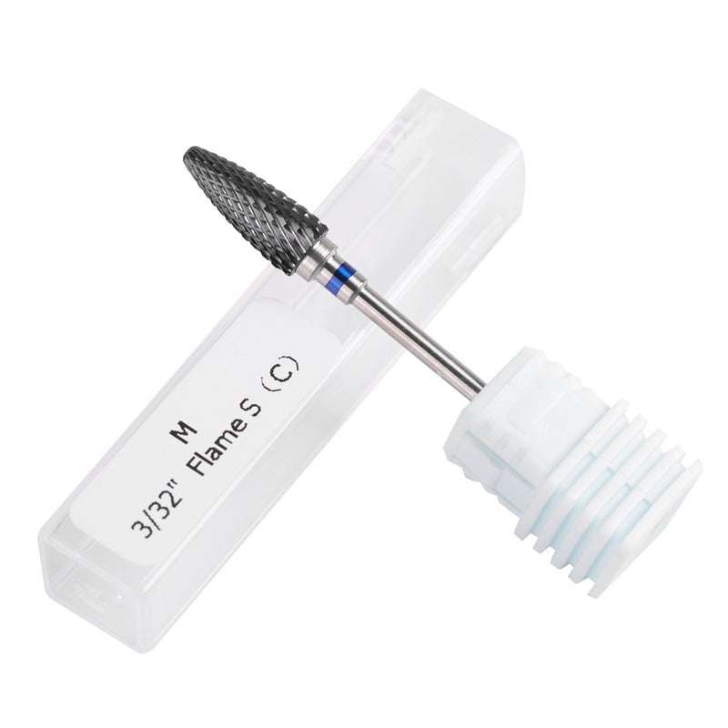 Ceramic Nail Drill Bit: 5 Types Black Ceramic & Stainless Steel - Wear-Resistant Easy Clean Lightweight Nail Drill Bit for Home Salon Manicure Pedicure - Image 2