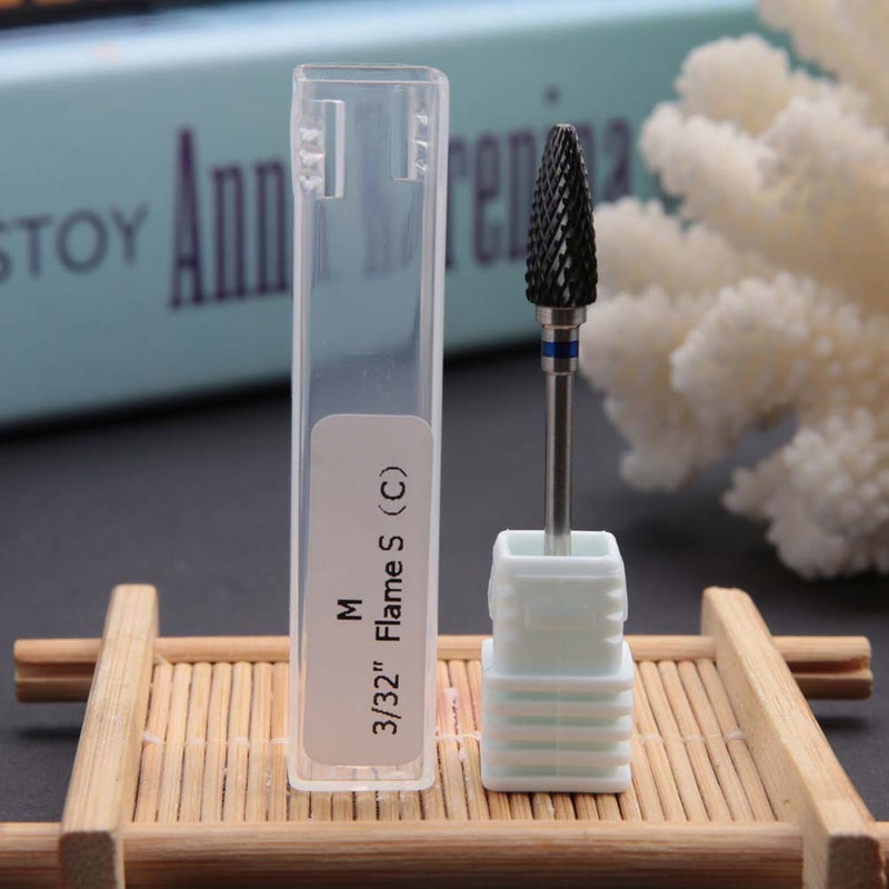 Ceramic Nail Drill Bit: 5 Types Black Ceramic & Stainless Steel - Wear-Resistant Easy Clean Lightweight Nail Drill Bit for Home Salon Manicure Pedicure - Image 3