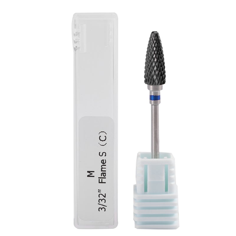 Ceramic Nail Drill Bit: 5 Types Black Ceramic & Stainless Steel - Wear-Resistant Easy Clean Lightweight Nail Drill Bit for Home Salon Manicure Pedicure - Image 1
