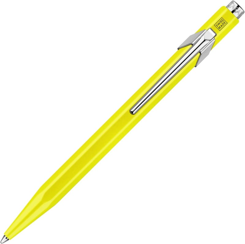 Caran d'Ache 849 POP Ballpoint Pen - Fluorescent Yellow - Image 1