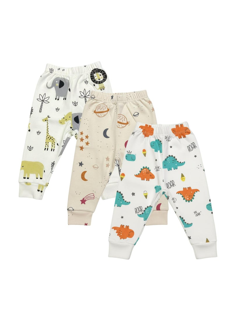 Habi Life Pack of 3 Cotton Printed Pants Underwear for Baby - Image 1