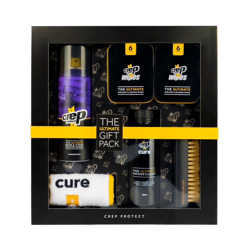 Crep protect Crep Protect The Ultimate Shoe Care Bundle Gift Pack - Shoe Protector Spray - Sneaker Cleaner - Quick Cleaning Wipes - Premium Bush & Microfiber Cloths - Image 1