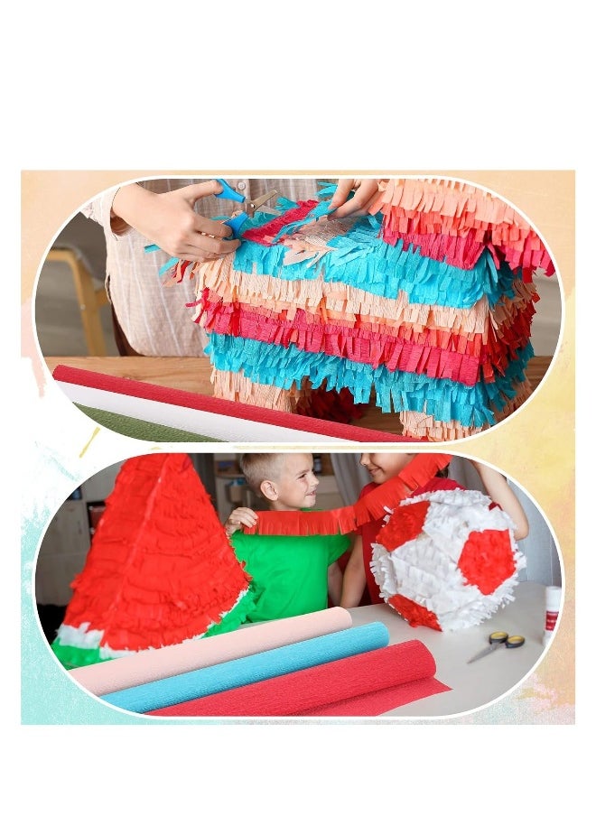 Generic - Crepe Paper Roll 20 Inch 8 Feet Wide Crepe Paper Streamer DIY Flower Paper DIY Flower Making for Birthday Party Wedding Festival Ornament 18 Colors 18 Rolls - Image 1