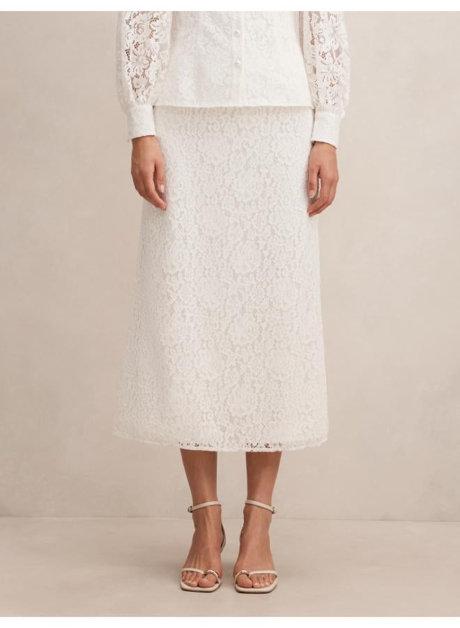 forever new Loretta Lace Midi Skirt - Image 1