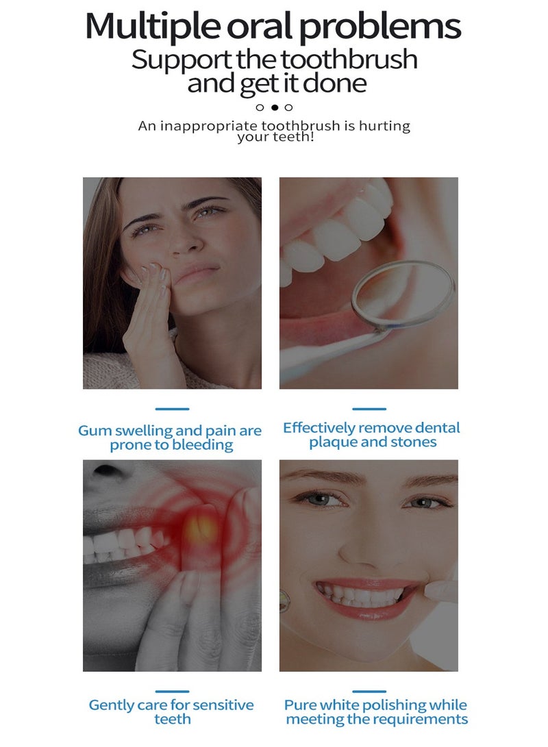 SHENYU Electric Toothbrush for Adults with 8 Brush Heads Water-Proof Power Toothbrushes 6 Cleaning Modes for Oral Hygiene Rechargeable Teeth Whitening Personal Care - Image 5