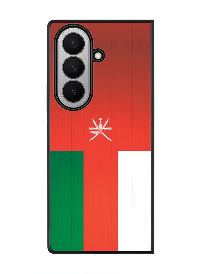 Stylizedd For Samsung Galaxy Z Fold7 Case,Slim fit Camera Protection, Shockproof Thin Phone cover  - Flag Of Oman