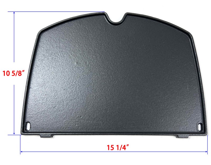 Direct Store DC137 6559 Cast Iron Cooking Griddle Replacement for Weber Q200 Q220 Q240 Q260 Q2000 Q2200 Q2400 Series, Gas Grills Griddle Fits 396001 396002 394001 566014 566001 - Image 2