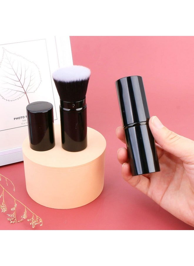 UNIMEIX Foundation Brush For Liquid Makeup Flat Retractable Kabuki Brush Sunscreen Applicator For Kids Bronzer Cream Or Flawless Powder Makeup  - Image 2