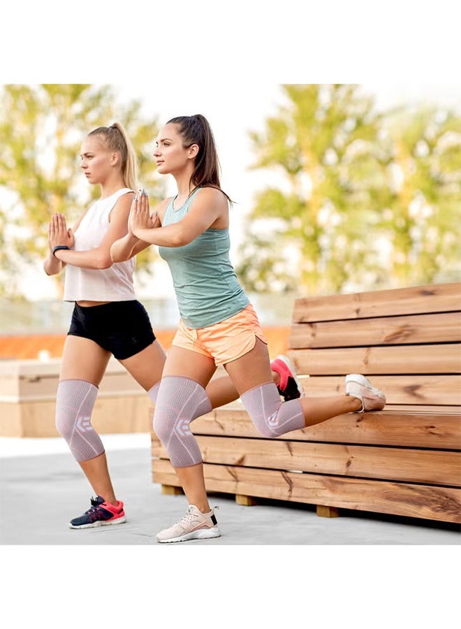 ليمون دعامة الركبة الضاغطة للنساء - لتخفيف الألم، التهاب المفاصل، تمزق الغضروف الهلالي، التعافي من الإصابات - مثالية للياقة البدنية، الجري، الرياضة، صالة الألعاب الرياضية، والمشي لمسافات طويلة. - Image 2