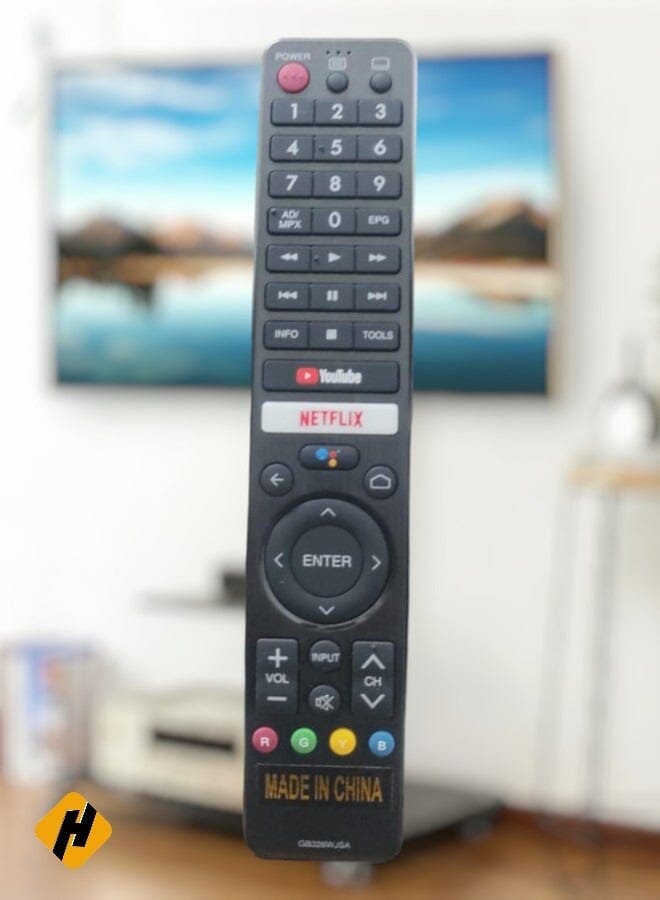 زبون تلفزيون شارب أكوس الذكي إل سي دي ليد بديل عن بعد للتحكم عن بعد مناسب لتلفزيون شارب أكوس الذكي إل سي دي مع أزرار مفاتيح يوتيوب ونيتفليكس - Image 1