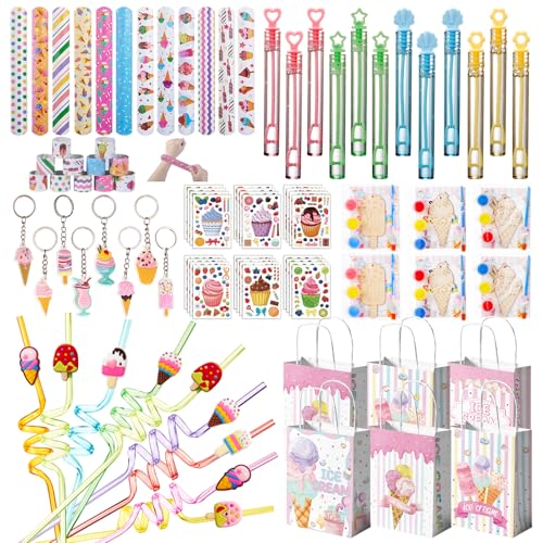 Vanblue Ice Cream Party Favors Two Sweet Birthday Party Decorations Supplies for KidsSummer Party Goodie Bag StuffersCraft Kits Classroom Rewards Gifts Prizes Pinata Stuffers for Kids Girls - Image 1