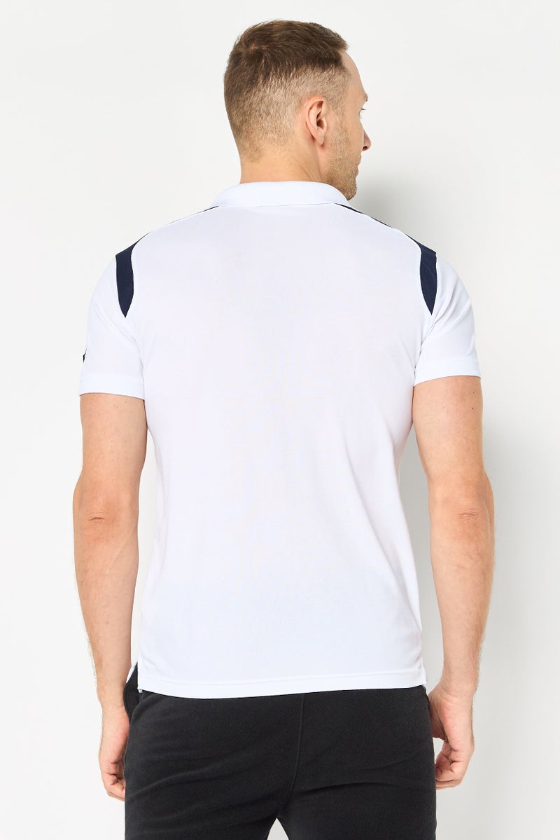 PUMA قميص بولو رياضي للرجال بأكمام قصيرة، خارجي، أبيض - Image 4