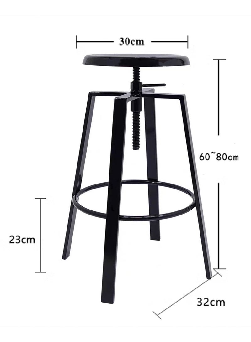LANNY Jeffcoco Furniture Steel Bar Stool,High Bar Chair Counter Chair Bar Stool Indoor Chair Home Bar Stool 4 leg High Chair (Set Of 2) - Image 3