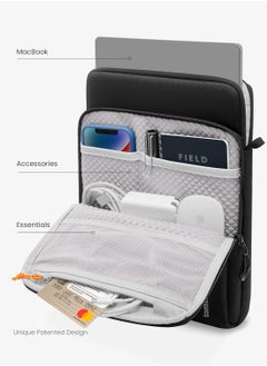 Tomtoc DefenderACE-H13 360 Protective Laptop Shoulder Bag Designed for 14-inch MacBook Pro M3/M2/M1 Pro/Max, 13.8'' 2024 Surface Laptop AI PC, Water-Resistant Well-Organized Accessory Sleeve Case with Handle  - Image 3