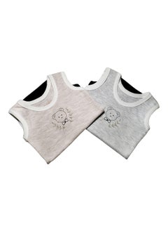 LADI Baby Sleeveless Bodysuit Onesie (Pack of 2) Multicolor  - Image 5