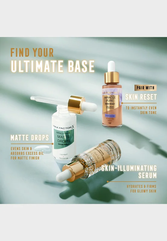 Max Factor  Miracle Pure Matte Drops Serum Primer, 30ml (1oz) for Women | Best Price UAE