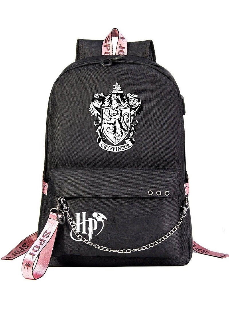 Harry Potter Cartoon Printed Youth Large Capacity Men's and Women's Shoulders