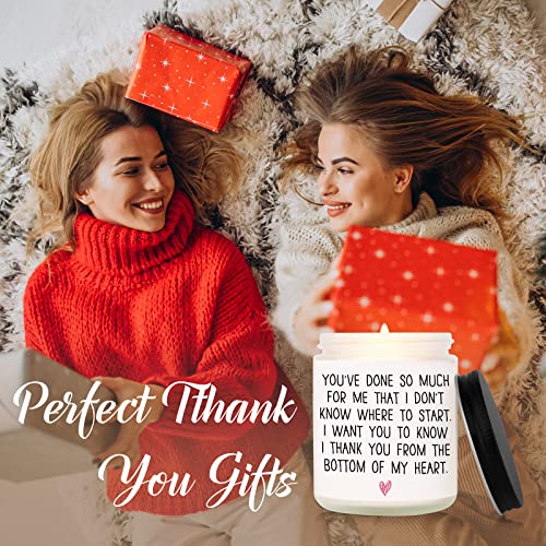 BAUBLEDAZZ Thank You Gifts for Women, Thank You Candle- Handmade Lavender Natural Soy Wax Candle (7oz)- Appreciation Gifts for Friends, Coworker, Men, Hostess - Image 3