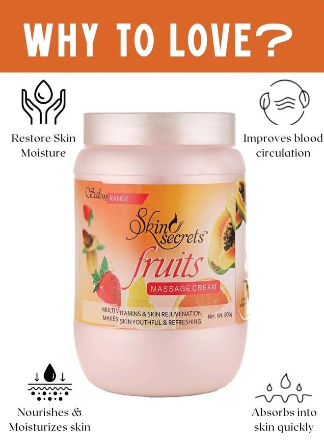 Skin Secrets Fruit Facial Massage Cream & 3 in 1 Natural Aloe Vera Gel for skin & Hair| Paraben Free, Cruelty Free & Vegan (Cream + Gel) - Image 2